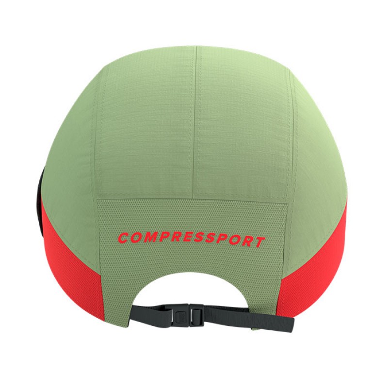 Compressport 5 Panel Light Cap Nile Fluo Red - Image 4