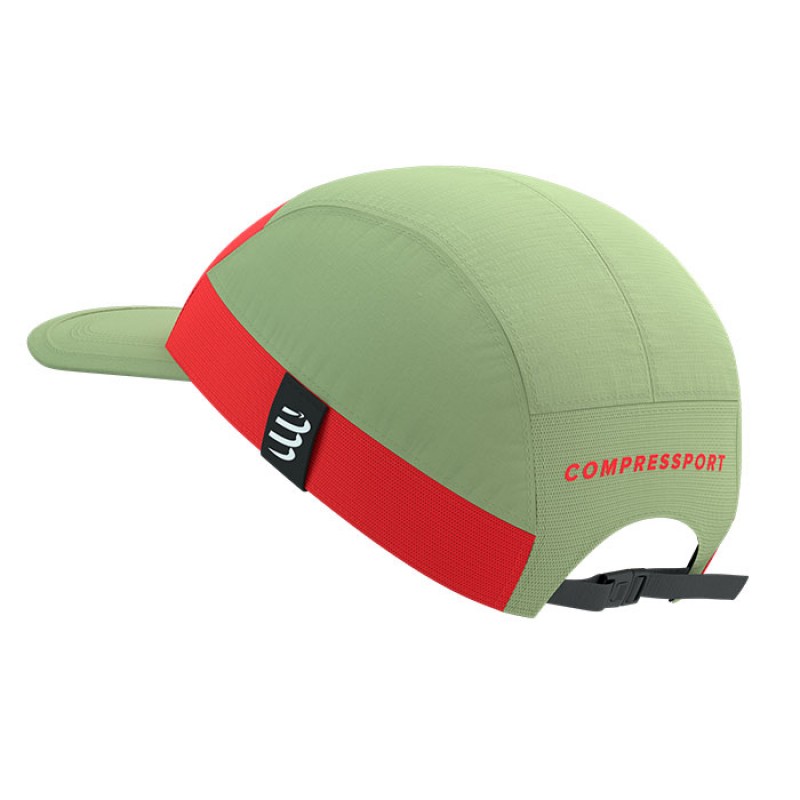 Compressport 5 Panel Light Cap Nile Fluo Red - Image 5