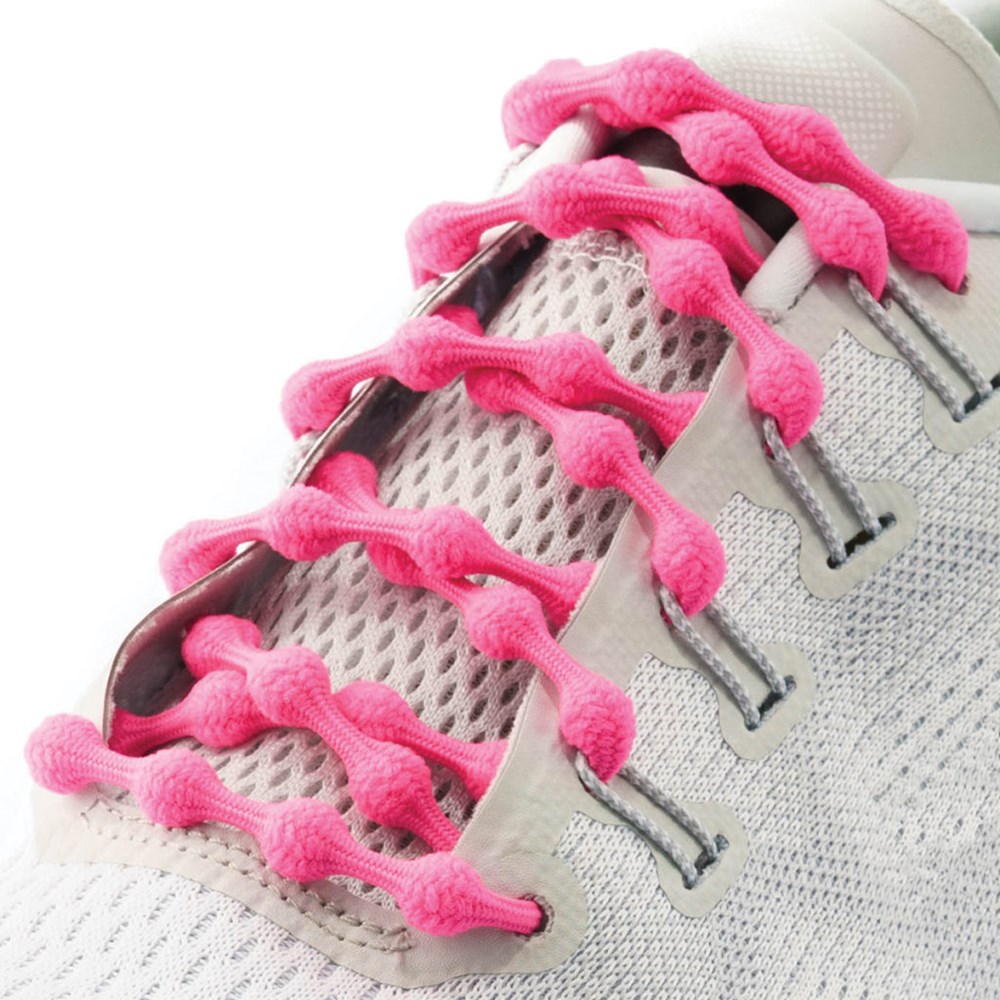 caterpy elastic laces famingo pink