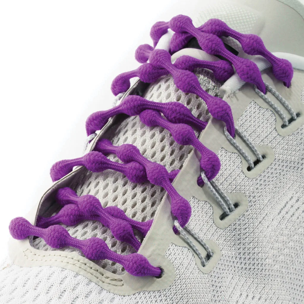 Caterpy elastic laces purple