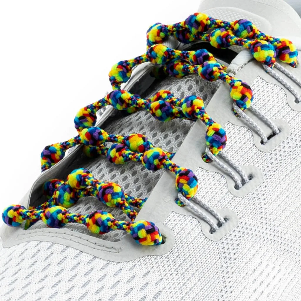 Caterpy elastic laces tie dye